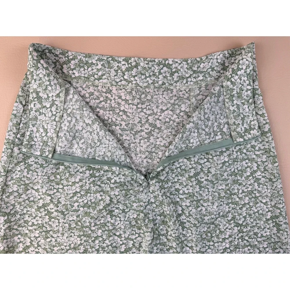 Cottagecore Floral‎ Midi Skirt Ditsy Print Slit Size M Unbranded